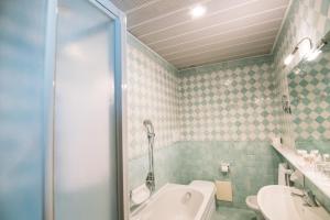 Koupelna v ubytování Hotel Terme Antoniano