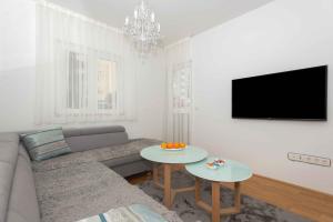 TV a/nebo společenská místnost v ubytování Apartman Ramljak