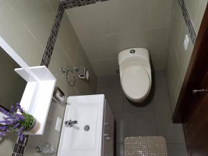 Kúpeľňa v ubytovaní Casa del Montañero