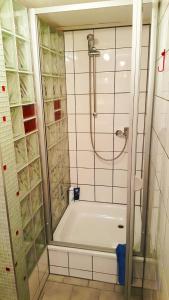 Koupelna v ubytování Ferienwohnung Kastanienblick mit Wlan