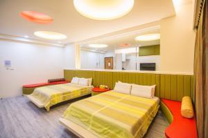 Katil atau katil-katil dalam bilik di Little SkyLark B&B