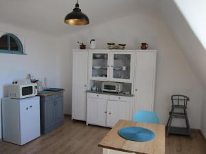 Dapur atau dapur kecil di Apartmán U Borovice