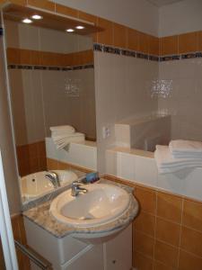 Koupelna v ubytování Motel U Krbu
