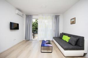 Televízia a/alebo spoločenská miestnosť v ubytovaní Apartmani Lovre