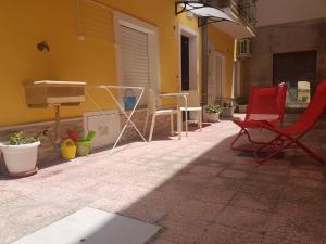 Patio alebo iná vonkajšia časť ubytovania MarEtna