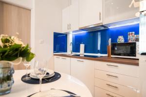 Kuchyň nebo kuchyňský kout v ubytování VisitZagreb Topaz&Sapphire