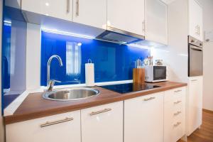 Kuchyň nebo kuchyňský kout v ubytování VisitZagreb Topaz&Sapphire