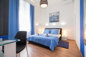 Postel nebo postele na pokoji v ubytování VisitZagreb Topaz&Sapphire