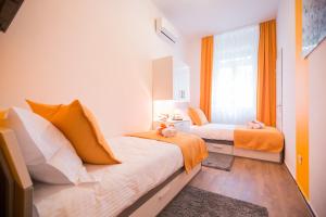 Postel nebo postele na pokoji v ubytování VisitZagreb Topaz&Sapphire