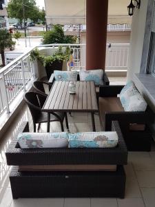 Posezení v ubytování Bourlis Apartments
