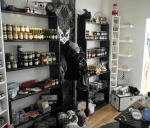 a room with shelves filled with items at Villa Regina in Möhnesee