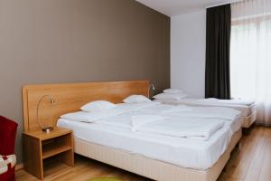 Ένα ή περισσότερα κρεβάτια σε δωμάτιο στο Hotel Mátrix