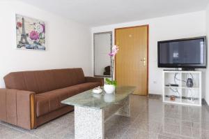 TV a/nebo společenská místnost v ubytování Apartments Crystal