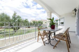 Balkón nebo terasa v ubytování Apartments Crystal