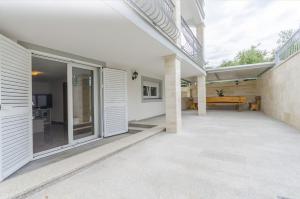 Balkón nebo terasa v ubytování Apartments Crystal
