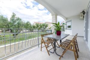 Balkón nebo terasa v ubytování Apartments Crystal