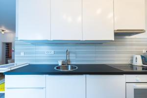 Kuchyň nebo kuchyňský kout v ubytování Apartment Semes