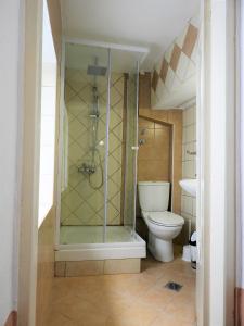リメナリアにあるHelen's House Limenariaのシャワーとトイレ付きのバスルーム