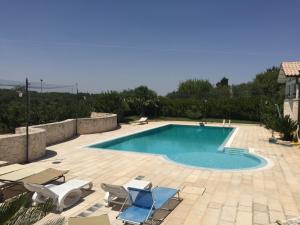 Bazén v ubytování I trulli di nonna Rosa nebo v jeho okolí