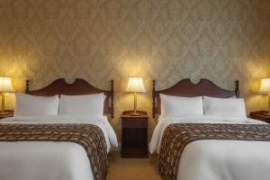 Postel nebo postele na pokoji v ubytování An Chúirt Hotel, Gweedore, Donegal