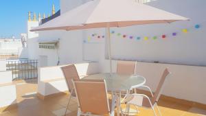 Balkón alebo terasa v ubytovaní Casa Algarabía