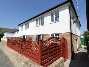 Bygningen som feriehuset ligger i