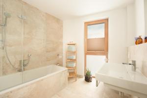 Ein Badezimmer in der Unterkunft Martinshof