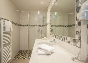 Koupelna v ubytování Hotel Hessenhof