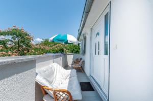 Balkón nebo terasa v ubytování Apartmani Bego