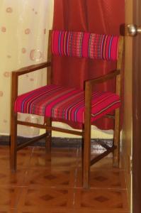 Χώρος καθιστικού στο Hostal Intipara
