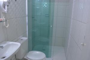 Koupelna v ubytování Hotel Calstar
