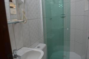 Koupelna v ubytování Hotel Calstar