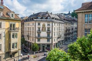 Linna Zürich üldine vaade või majutusasutusest Hotel Scheuble pildistatud vaade