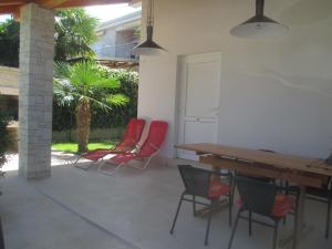Patio nebo venkovní prostory v ubytování Apartments Skalin