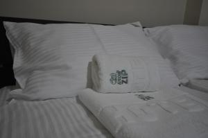 Postel nebo postele na pokoji v ubytování Apartments&Camping ZIP
