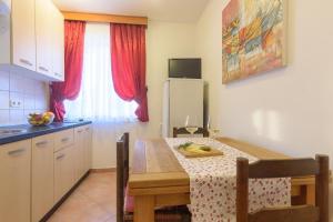 Kuchyň nebo kuchyňský kout v ubytování Apartmani "Jadran"