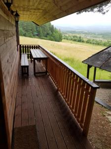 Balkón nebo terasa v ubytování Chata Stella