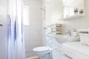 Koupelna v ubytování Guesthouse Pezo