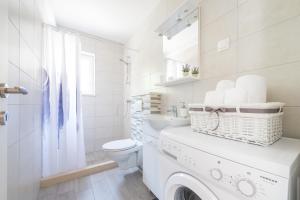 Koupelna v ubytování Guesthouse Pezo