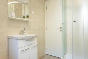 Koupelna v ubytování Guesthouse Pezo