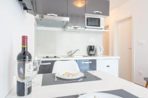 Kuchyň nebo kuchyňský kout v ubytování Guesthouse Pezo