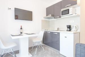 Kuchyň nebo kuchyňský kout v ubytování Guesthouse Pezo
