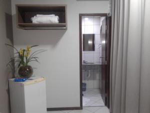 Koupelna v ubytování Hotel Ravenna