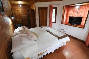 Uma TV ou centro de entretenimento em Santa Maria Pucon