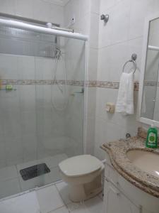 Koupelna v ubytování Apartamento Beira mar