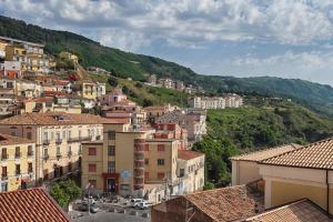 a town on a hill with houses and buildings at Angels'Home in Pizzo