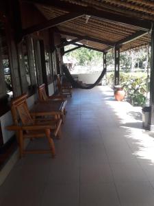 Posezení v ubytování Selong Belanak Bungalows