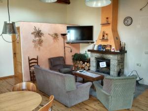 TV a/nebo společenská místnost v ubytování Hostal Pas De La Pera