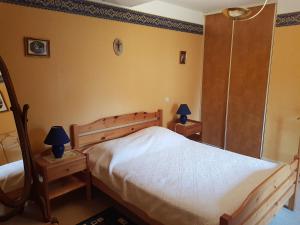 Postel nebo postele na pokoji v ubytování La Blandinière