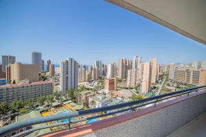 a view of a city from a balcony at Primavera Loix in Benidorm